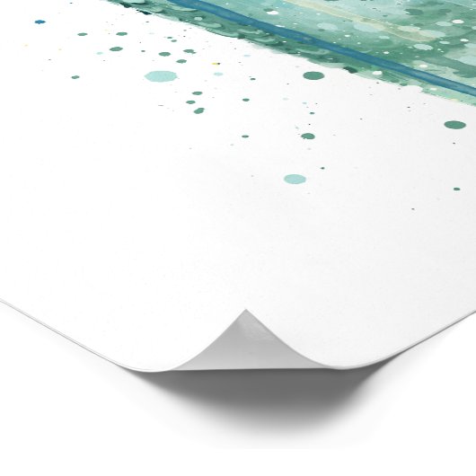 Gin Bottle Wall Art Print 'Atlantis' (Hoek)