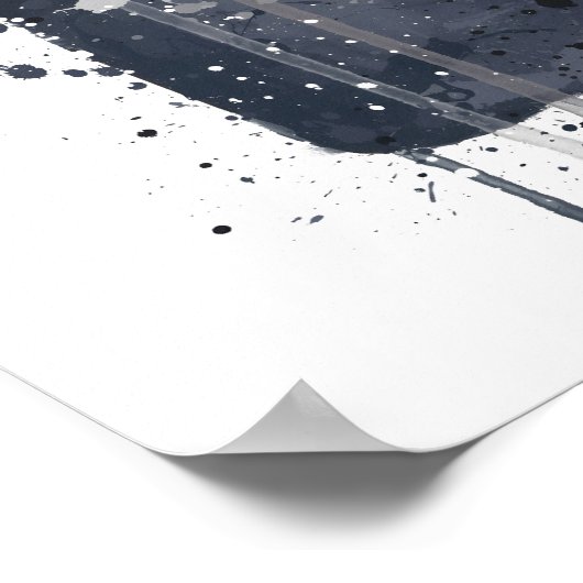 Gin Bottle Wall Art Print 'Dark Granite' (Hoek)