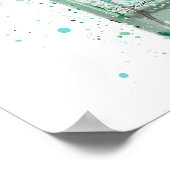 Gin Bottle Wall Art Print 'Duck Egg Blue' (Hoek)