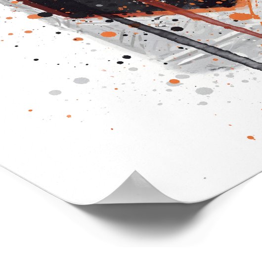 Gin Bottle Wall Art Print 'Honeycomb' (Hoek)