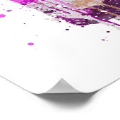 Gin Bottle Wall Art Print 'Magenta' (Hoek)