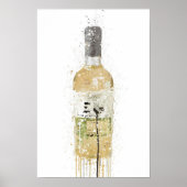 Gin Bottle Wall Art Print 'Meadow' (Voorkant)