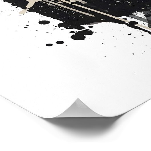 Gin Bottle Wall Art Print 'Onyx (Hoek)