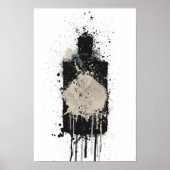 Gin Bottle Wall Art Print 'Onyx (Voorkant)