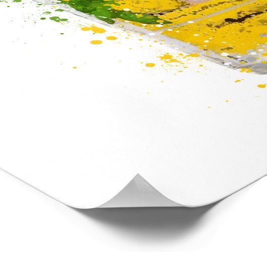 Gin Bottle Wall Art Print 'Zest' (Hoek)