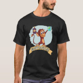 Gin Chimp Drink graag met vriendinnetjes gin Cockt T-shirt (Voorkant)