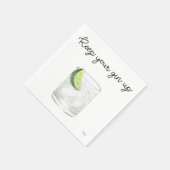 Gin cocktail servetten (Hoek)