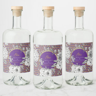Gin Dotted bottle Likeurfles Etiket