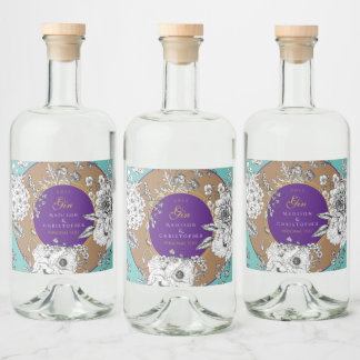 Gin Dotted bottle Likeurfles Etiket
