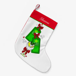 Gin Drinker Gingle Bells Hanging Bottles Funny Kleine Kerstsok
