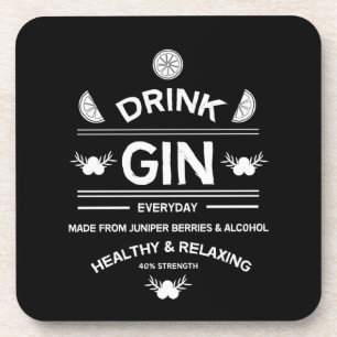 Gin Drinkers Houdt van Gin Huisdecoratie Bar Bier Onderzetter
