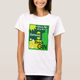 Gin Drinkers | Houdt van Gin | Huisdecoratie | Bar T-shirt