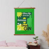 Gin Drinkers | Love Gin | Startdecor | Bars Servin Hangend Wandkleed (Slaapkamer)
