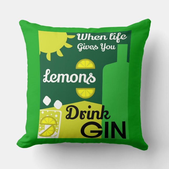 Gin Drinkers | Love Gin | Startdecor | Bars Servin Kussen (Voorkant)