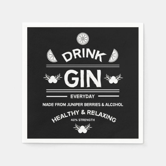 Gin Drinkers | Love Gin | Startdecor | Bars Servin Servet (Voorkant)