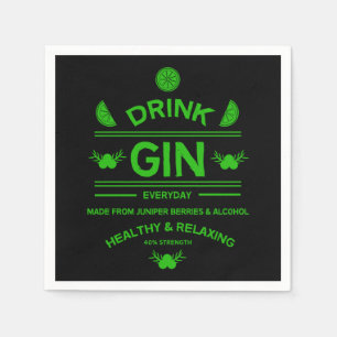 Gin Drinkers Love Gin Startdecor Bars Servin Servet