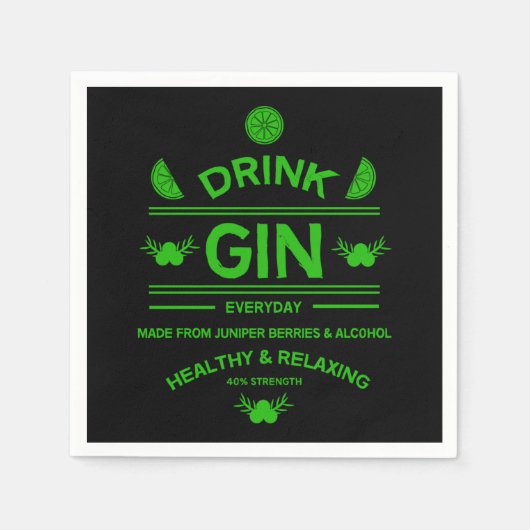 Gin Drinkers | Love Gin | Startdecor | Bars Servin Servet (Voorkant)