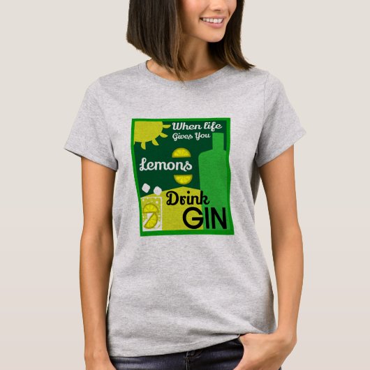 Gin Drinkers | Love Gin | Startdecor | Bars Servin T-shirt (Voorkant)