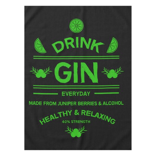 Gin Drinkers | Love Gin | Startdecor | Bars Servin Tafelkleed (Voorkant)