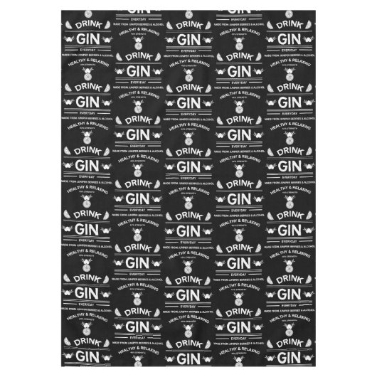 Gin Drinkers | Love Gin | Startdecor | Bars Servin Tafelkleed (Voorkant)