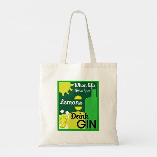 Gin Drinkers | Love Gin | Startdecor | Bars Servin Tote Bag (Achterkant)
