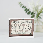 GIN EN JUICE BRIEFKAART (Staand voorkant)