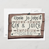 GIN EN JUICE BRIEFKAART (Voorkant / Achterkant)