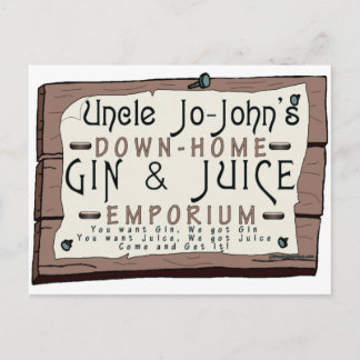 GIN EN JUICE BRIEFKAART