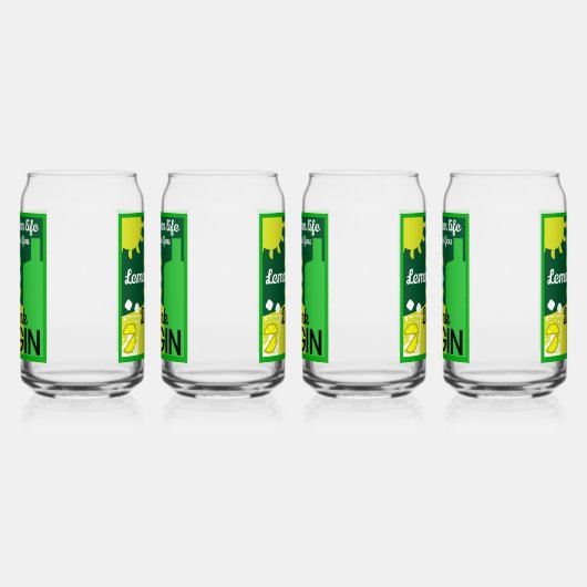 gin en tonic blikvorm glas (Rechts)