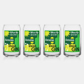 gin en tonic blikvorm glas (Voorkant)