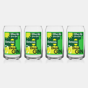 gin en tonic blikvorm glas