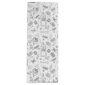 Gin en Tonic Doodle Cocktail Party Bottle Bag Wijn Cadeautas (Voorkant)