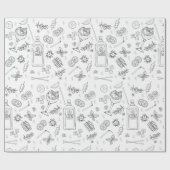 Gin en Tonic Gin Drinker Cocktail Party Cadeaupapier (Vlak)