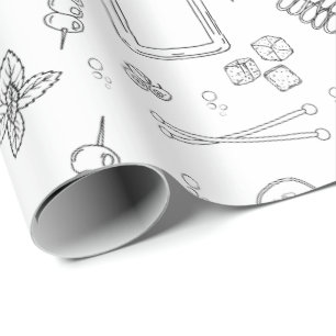 Gin en Tonic Gin Drinker Cocktail Party Cadeaupapier