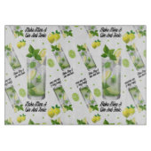 Gin en tonic Pattern, Glass Cutting Board 11"x8" Snijplank (Voorkant)