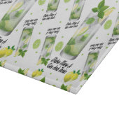 Gin en tonic Pattern, Glass Cutting Board 11"x8" Snijplank (Hoek)