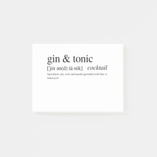 Gin en Tonic Post-it® Notes