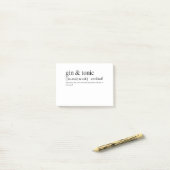 Gin en Tonic Post-it® Notes (Op bureau)