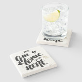 Gin en tonic quote stone drink onderzetter (Zijkant)