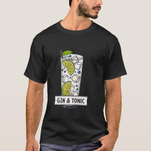 Gin en Tonic Verfrissende Zomer Cocktail Drank T-shirt