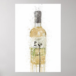 Gin Fles Muur Kunstprint 'Weide' Poster