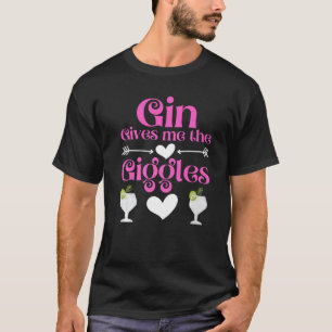 Gin geeft me de giechels gin en tonic gin t-shirt