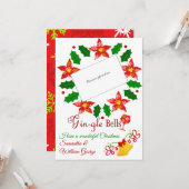 Gin-gle Bells Geschenk Kaart Houder (Voorkant / Achterkant in situ)