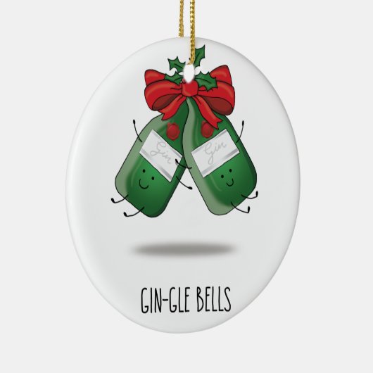Gin-gle Bells Keramisch Ornament (Rechts)