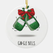 Gin-gle Bells Keramisch Ornament (Voorkant)