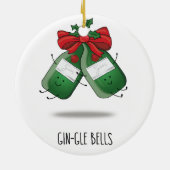 Gin-gle Bells Keramisch Ornament (Achterkant)
