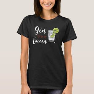 Gin Heart Queen laat de avond voor mannen staan T-shirt