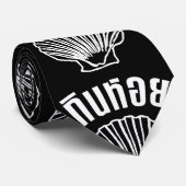 Gin Hoi (Thaise Humor Pun Wordplay) Stropdas (Opgerold)