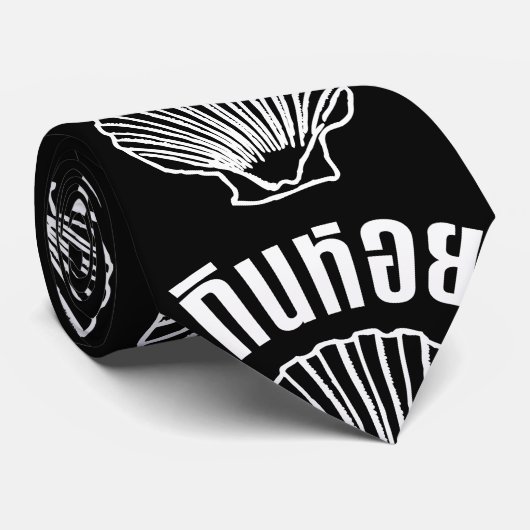 Gin Hoi (Thaise Humor Pun Wordplay) Stropdas (Opgerold)