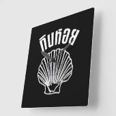 Gin Hoi (Thaise Humor Pun Wordplay) Vierkante Klok (Hoek)